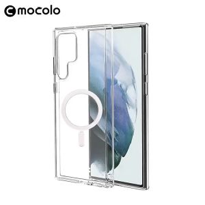 Supports Charging Anti-Yellowing Magnetic TPU+PC Clear Case for Samsung Galaxy S21/ S22/ Plus/ Ultra/ FE