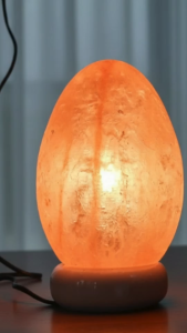 Egg-Shaped Himalayan Salt Lamp | Natural Healing Crystal Light | Stress Relief Air Purifying Home Wellness & Décor