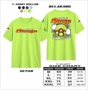 Kaos Sobat Driver Catton Combad 24s tebal kaos T-shirt