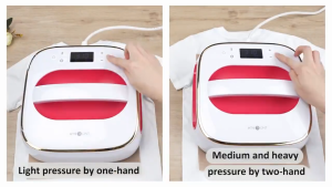 Brett 220V Heat Press Machine 10"X10" Iron Press HTV Vinyl for Sublimation T-Shirts Hat Bags Iron Press