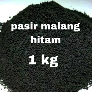 pasir malang hitam halus NO 1 berat 1kg dan 500 gram