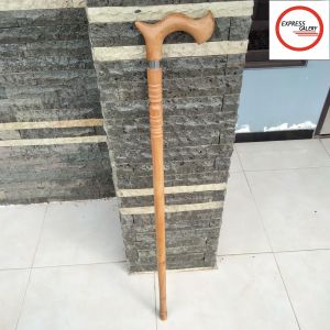 tongkat jalan kayu Cendana wangi motif cula profil D69