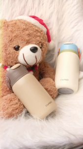 CIVAGO(15oz/450ml)Vacuum Flask 316 Stainless Steel Cute Portable Water Bottle Stylish Kid Straw Tumbler