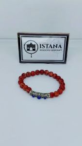 Gelang Butiran Batu Karang Pakek Plat Alpaka