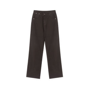 NIHAOKANONG | Quần Jeans Denim Ôm Dáng Thẳng Cao Cổ Trẻ Trung