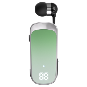 VAORLO | # K65 Lavalier Business Bluetooth 5.2 Headset Talk/Music Time 20 Hours LED Digital Display Noice Cancelling Wireless Earphones