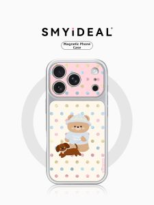 Smyideal | Cute INS Kitten Korean Style Spotted Bear Patterned iPhone Cases