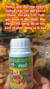 Phân bón lá hữu cơ cao cấp ROOTS 2 USA - Chai 100ml - Kích thích ra rễ cực mạnh giúp rễ mập trắng và khỏe.