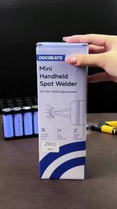 Docreate | DOCREATE 850 Mini Spot Welder Dual Pulse Battery Spot Welding Machine Auto Manual Mode for Lithium Battery Nickel Strip DIY