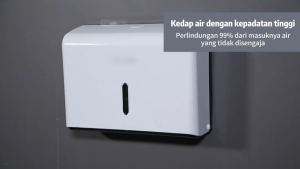 Dispenser Tisu Lipat - Putih Tissue Holder Tempat Tisu Kamar Mandi Wadah Penyimpanan Tisyu