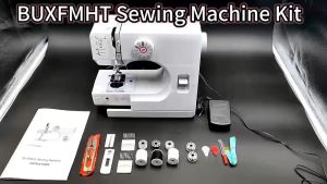 UKICRA 728 Sewing Machine Mini Sewing Machine with Extension Table 14 Stitch Dual Speed Portable Sewing Machine for Beginners Sewing Kit with Foot Pedal & Sewing Shelf Kit(Newest Upgrade Version)