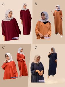 baju kaftan dewasa bahan cringkle airflow kekinian terbaru