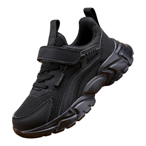 Black Boys Breathable Sports Shoes
