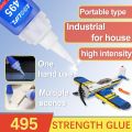 1-3 PCs LOOLIFL 495 Super Instant Glue Quick-drying Cyanoacrylate Adhesive Leather Rubber Wood Metal Strong Bond 20g Liquid Glue Tool. 