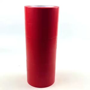 Băng keo dán nền màu đỏ băng dính dán sàn rộng 4.7cm dài 33 mét 1 cây gồm 6 cuộn