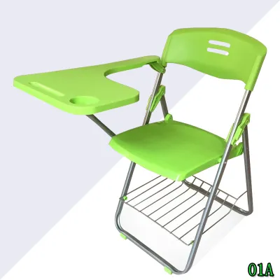 Folding Study Desk with Chair Integrated and Enlarged 1 Piece