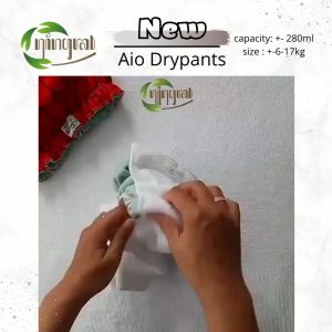 Clodi celana Ningrat All in One reguler jumbo langsung slup popok kain dijual satuan sudah termasuk insert