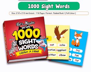 1000 Sight Words Early Learning Education Book 1000 Sight Words English Vocabulary Buku Kanak Kanak
