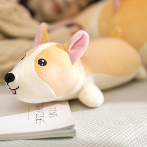 Búp Bê Chó Corgi Mềm Mại Ban Đầu Bằng Vải PP Cho Người Lớn Chơi Đùa Đồ Chơi Gối Ngủ Trên Giường Đồ Chơi Chó Bằng Vải PP Nguyên Bản