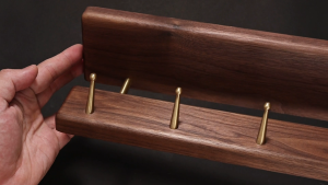 Solid Wooden Hanging Hooks Shelf No Drilling Wall Mounted Hangers Bathroom Storage Hook Logs Antique Color Row Holder