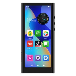 RUIZU H12 Android WiFi MP3 Player 4.8 IPS High-definition Screen 4+64G Bluetooth 4.2 Video Audio Player With APP Download E-book Picture Recording FM Radio Clock Calculator Calendar Portable Mini Walkman Support TF Card