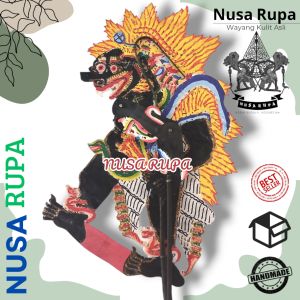 WAYANG Kulit ASLI BUTO AMRAL BRAHALA SEWU Asli 100% Bahan Kulit Sapi Tatah Sungging Detail Kualitas STANDAR Pedalangan