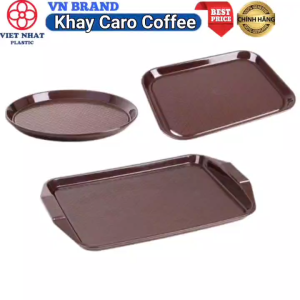 Khay Caro Nhựa VIỆT NHẬT - Tròn Vuông Chữ Nhật - Phục Vụ Bưng Món Ăn Hàng Quán Buffet