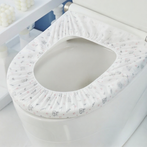 ที่ป้องกันที่นั่งชักโครกใช้แล้วทิ้ง 10 ชิ้น กันน้ำ