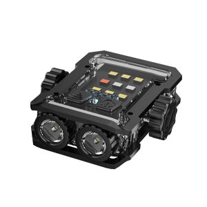 BORUiT LED Keychain EDC Flashlight Rotatable Type-C Rechargeable Torch Magnet UV Work Light Relieve stress Camping Lantern