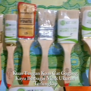 Kuas Tangan Koas Cat Gagang Kayu Berbagai Merk Ukuran Terlengkap 1/2 Inch Sampai 5Inch PER PCS