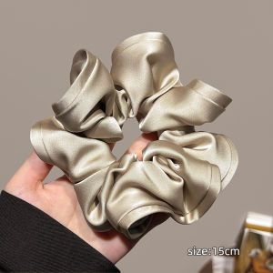 ยางรัดผมสไตล์ฝรั่งเศสย้อนยุค ยางรัดผมทรงกลมสำหรับผู้หญิง ยางรัดผมทรงหางม้าต่ำ ยางรัดผมทรงฤดูใบไม้ร่วงและฤดูหนาว