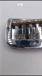 Bridge Gitar Guitar G&L GnL Saddle Lock 6 String Chrome