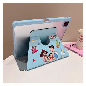 เคสiPadหมุน 360°Gen11 Air7 Air6 11 ที่ใส่ปากกา เครยอนชินจัง เคส iPad Gen10 Air5 Gen9 MINI7 Air6/7 13 Pro13 2024