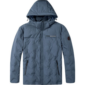 จี๊ป | แจ็คเก็ตขนเป็ดกันหนาว Jeep ทรงหลวม กันลม กันน้ำ ขนเป็ดสีขาว อุปกรณ์ท่องเที่ยวกลางแจ้ง เสื้อผ้าผู้ชาย ขนเป็ด 90% ขนเป็ดขาว