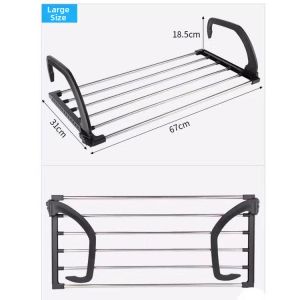Foldable Multipurpose Towel and Clothes Hanging Rack