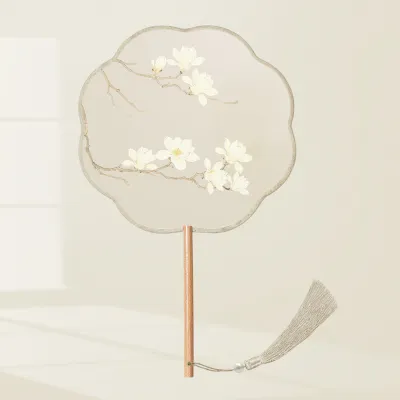 Dance-use Ancient Style Fan Small Round Shape