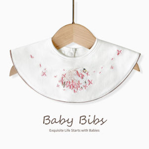 Saliva Towel Bib Bib Cotton Baby Kids Newborn Milk Spilt Prevent Waterproof Rotatable South Korea Ins Style