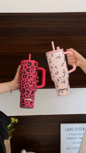 Sidagar 1200ml High Capacity Vacuum Cup 316L Stainless Steel Tumbler Hot and ColdTumbler with Straw Handle