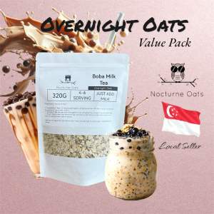 NOCTURNE Overnight Oats (Boba Milk Tea) 320g Value Pack