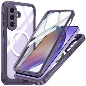 Shellbox | Suitable for Samsung A57/A37/A17 high-transparency PC glass screen phone case modern American minimalist style