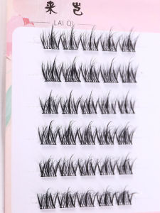 Laiye Glue-Free Self-Adhesive Fake Eyelashes Baby Curved Stereo Fake Eyelashes Mink Fur 3D Soft Natural Artificial Cartoon