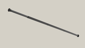 80-240cm Punch-free Shower Curtain Rod Bathroom Extendable Stainless Steel Adjustable Tension Rod Telescopic Cabinet Rod