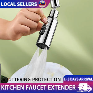 Brass Universal Faucet Extender 3 Modes Kitchen Tap Spray Head Anti-splash Water Saving Nozzle 360° Rotate Kepala Paip Dapur