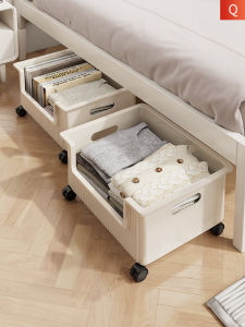 MENGBINFEN | Large Underbed Storage Box on Wheels