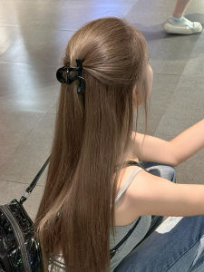 Kẹp Tóc Hình Học Màu Đen Thanh Lịch Mới 2025 Kẹp Tóc Nửa Đầu Kẹp Tóc Cá Mập Kẹp Tóc Tóc Sau Đầu Kẹp Tóc Acrylic Kẹp Tóc Cá Mập