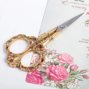Classic Vintage Style Scissors for Nail Art Sewing Thread Fabric and Crafts at Home