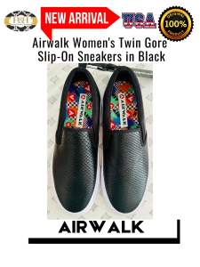 Airwalk Womens Twin Gore Slip-On Sneakers - USA Authentic