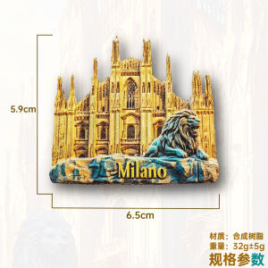 Làm Quen Với Nhà Thờ Milan Bằng Từ Tính 3D Quà Tặng Du Lịch Trang Trí Nhà Phụ Kiện Tủ Lạnh Đồ Trang Trí Hợp Chất Nhựa
