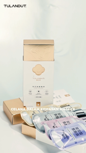 Tulandut Piaopiao Celana Dalam Underwear Hyaluronic Acid Panties Cewek Motif High Waist Seamless 0.01cm Antibakteri 5A 30041