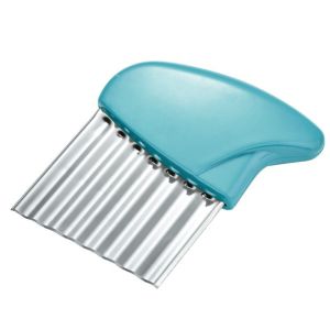 Stainless Steel Potato Chip Slicer Dough Vegetable Fruit Crinkle Wavy Slicer Knife Potato Cutter Chopper French Fry Maker